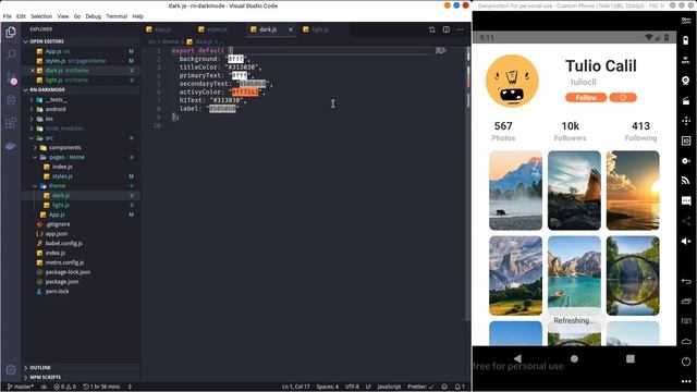 React Native ⚛️ - Dark mode Tutorial смотреть онлайн