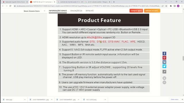 HD851BT - DAC 5 1/ DECODIFICADOR 5.1 / EXTRATOR DE ÁUDIO 5.1 para home theater DIY смотреть онлайн