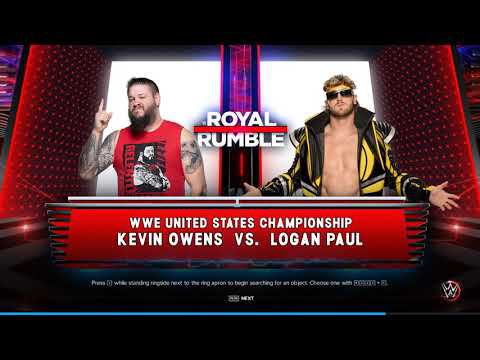 WWE2K23 Kevin Owens vs Logan Paul (c) смотреть онлайн