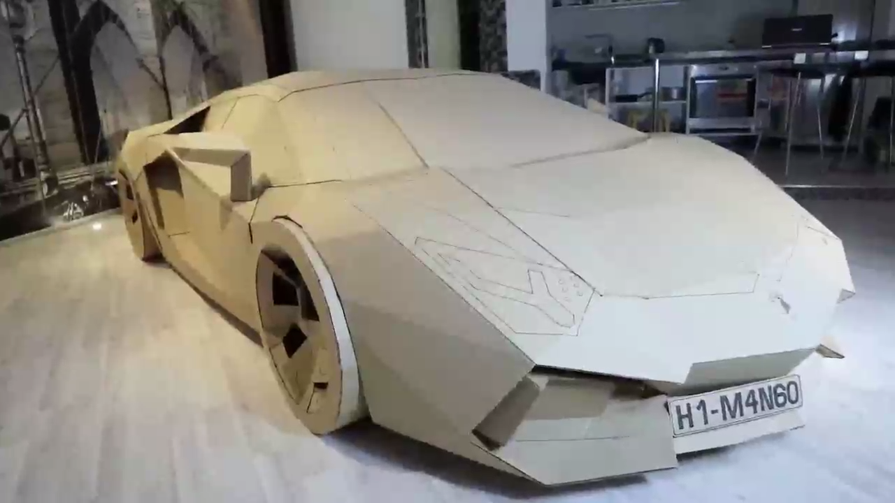 Авентадор из картона смотреть онлайн