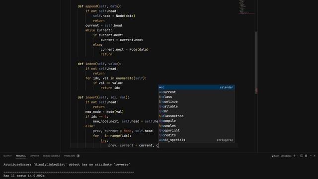 Singly Linked List - Python Coding Practice смотреть онлайн