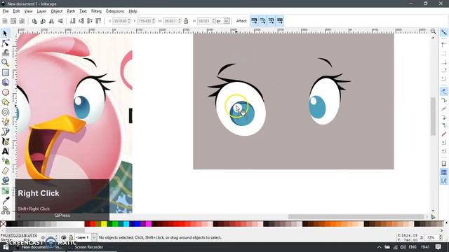 Inkscape Howto - Angry birds [stella - pink] смотреть онлайн