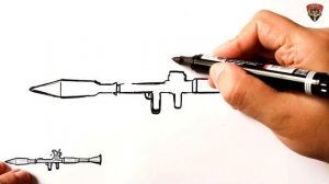 How to draw a RPG rocket launcher