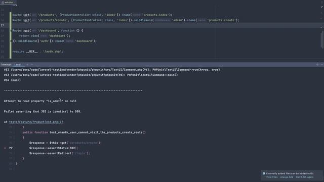 #8 Testing in Laravel | Test Admin Role | Laravel 9 Testing Tutorial смотреть онлайн