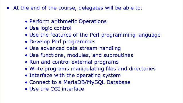 Introduction To Perl Programming смотреть онлайн