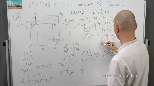 Решаем ЕГЭ 2019 Ященко Математика профильный Вариант 18 смотреть онлайн
