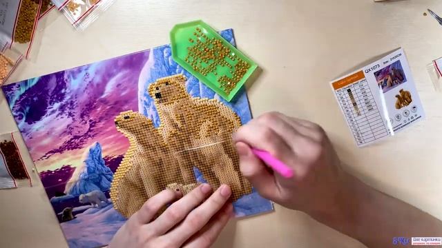 Алмазная мозаика. Как выкладывать. Что в наборе. Секреты выкладки картины стразами. Результат. смотреть онлайн