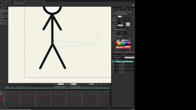 Создание костяного персонажа Стикмен в Anime Studio Pro (Moho Pro) смотреть онлайн