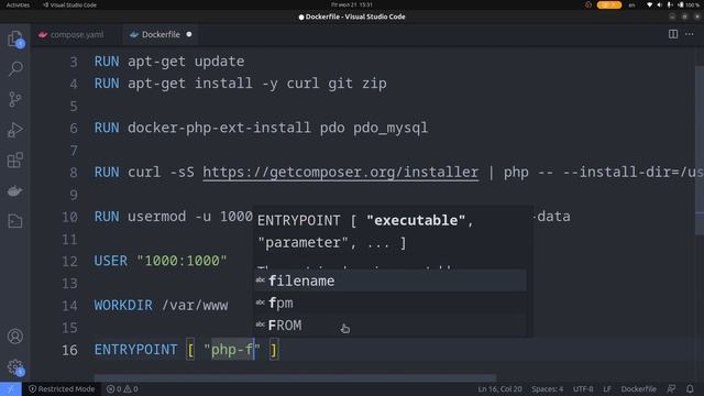 Yii2 в Docker: настройка веб-сервера, установка Yii в контейнер смотреть онлайн