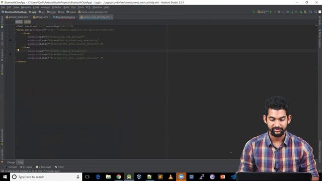 Android Project: Bluetooth Chat Application - Part 1 - Setting up Home Screen смотреть онлайн