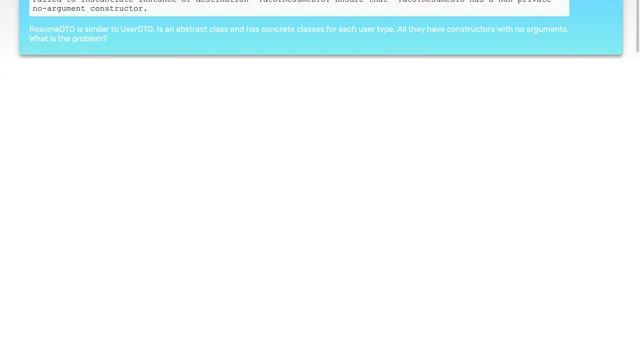 ModelMapper - Failed to instantiate instance of destination смотреть онлайн