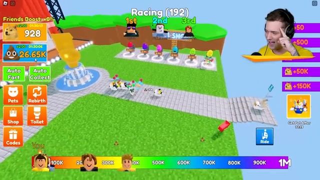 FART RACE In ROBLOX! смотреть онлайн