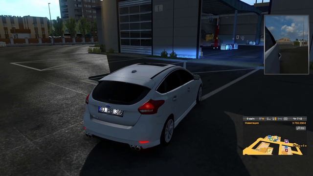 ОБЗОР МОДА Ford Focus Hatcback - Sedan версия 1.1 ETS2 1.37#мод#ETS2#Fordfocus#обзор