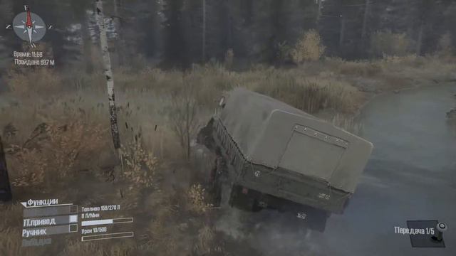 Прохождение Spintiers MudRunner - Часть 1 - Карта Болото смотреть онлайн