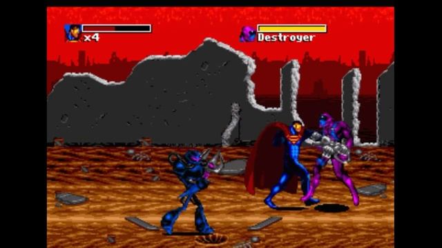 Sega Mega Drive 2 (Smd) 16-bit The Death and Return of Superman Level 5