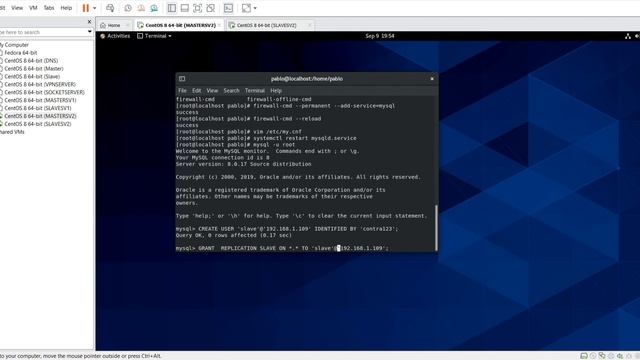 REPLICACION MAESTRO ESCLAVO MYSQL CENTOS 8 смотреть онлайн