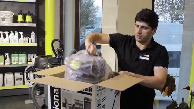 Распаковка профессионального пылесоса T 14/1 смотреть онлайн