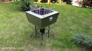 Вертикальный мангал - гриль. Обзор от "Экомангал".