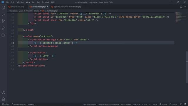 Update Authors profile social links | Create a membership blog with Laravel & Stripe | Part 77 смотреть онлайн