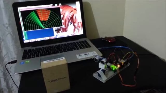 radar con arduino y python pySerial смотреть онлайн