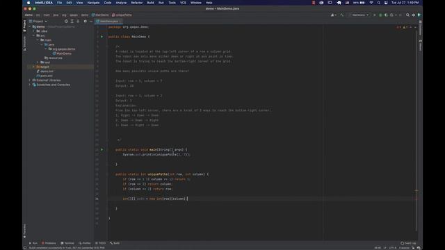 Unique Paths with Java смотреть онлайн