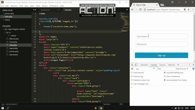 Login and Register System with PHP, Ajax and Mysqli смотреть онлайн