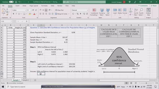 4.3 Confidence Interval Excel Exercise (when we know population standard deviation) смотреть онлайн