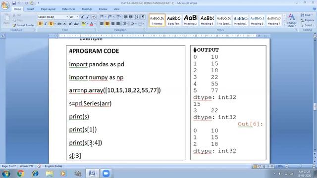 Operations performed on Series | Indexing & Selecting Data in Series | Slicing in Series | IP смотреть онлайн