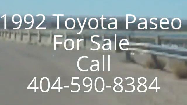 1992 Toyota Paseo For Sale Auto Moon Roof Charlotte смотреть онлайн