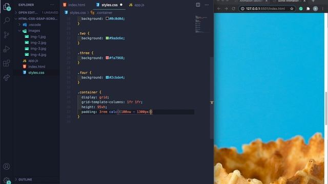 How to Make a Website using HTML, CSS, & GSAP with Scroll Animation Effect смотреть онлайн