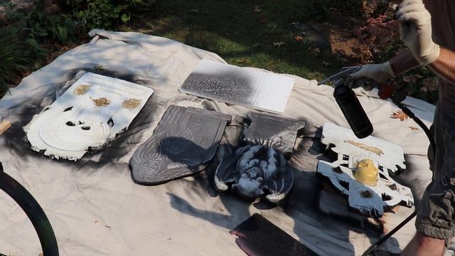 DIY Hardcoating Foam Halloween Tombstones with RAPTOR BEDLINER in black & color #diy смотреть онлайн