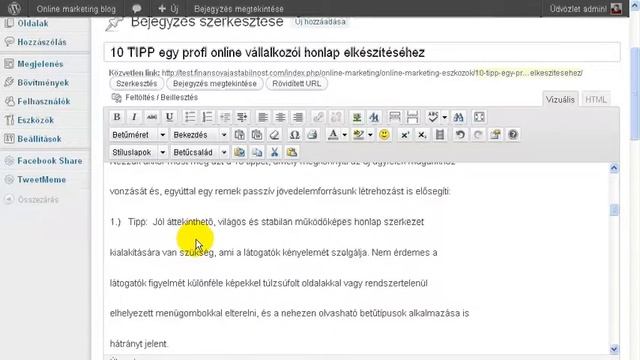 Videó 14.Wordpress TinyMCE Advanced bővítmény.Bővített szerkesztő. смотреть онлайн
