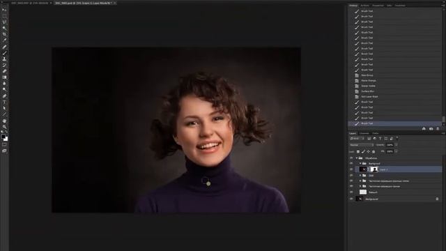 Простая обработка портрета смотреть онлайн