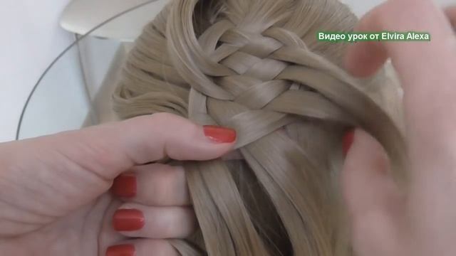 Объёмная пятипрядная коса Воздушная причёска Trenza Hair tutorial смотреть онлайн