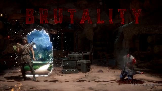 Mortal Kombat 11 Рэмбо все фаталити и бруталити   Rambo All Brutality And Fatali1