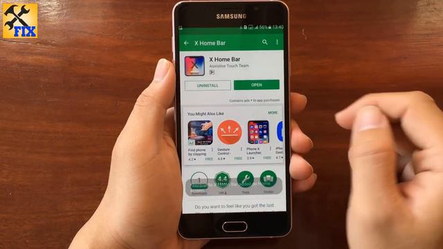 iPhone X Home Button in any Android phone смотреть онлайн