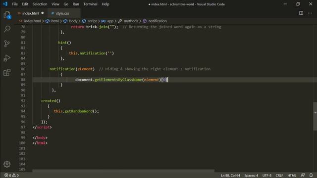 How To Create Interactive Word Scramble Game With Vue JS Javascript 3 смотреть онлайн