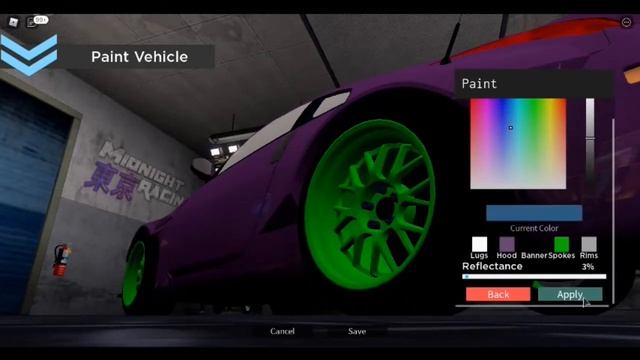 Nissan 350z Red Rocket bunny Build in Midnight Racing: Tokyo (ROBLOX) смотреть онлайн