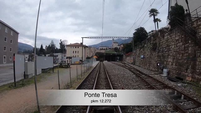 La Ferrovia Lugano-Ponte Tresa dalla cabina di guida andata & ritorno смотреть онлайн