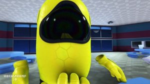AMONG US 3D ANIMATION - LIFE OF IMPOSTOR YELLOW