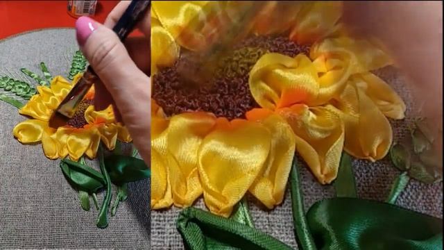 Вышивка лентами 