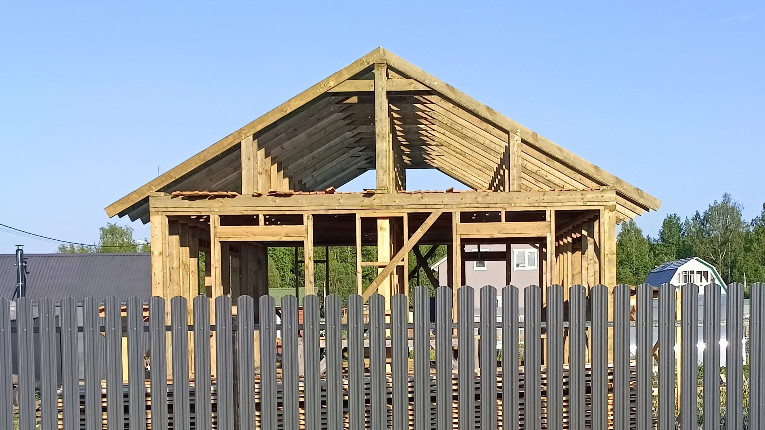 Стропильная система двускатной крыши. смотреть онлайн