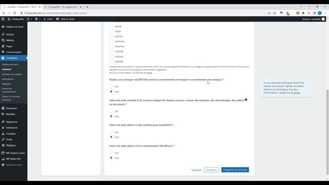 Comment configurer les mentions legales et cookies de votre WordPress OnePage смотреть онлайн