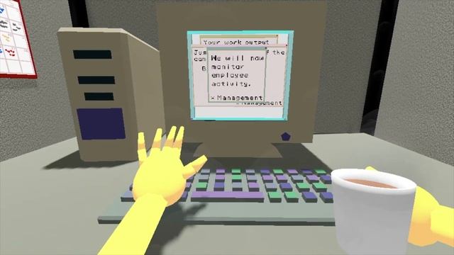 Why is Office Coffee So Bad? - Slap Your Keyboard & Sip Coffee in this Surreal Little Office Game! смотреть онлайн