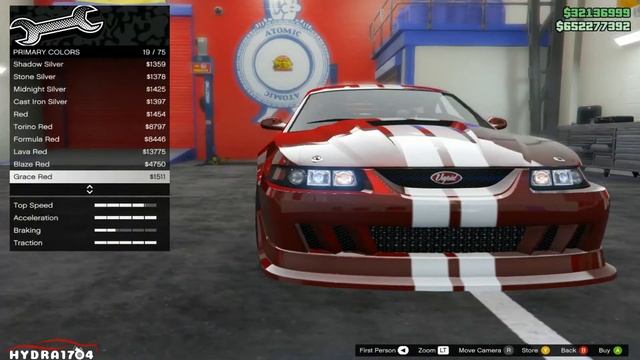 GTA Online: Los Santos Tuners Vapid Dominator ASP (2000 Ford Mustang SVT Cobra R) Customization смотреть онлайн