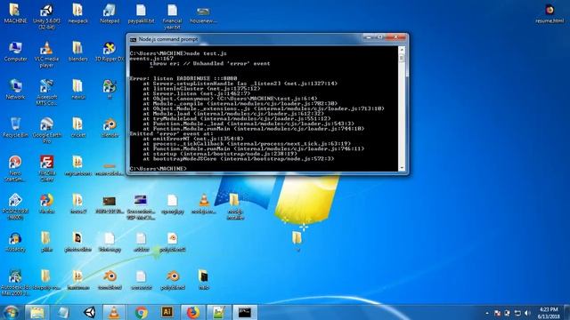 nodejs error смотреть онлайн