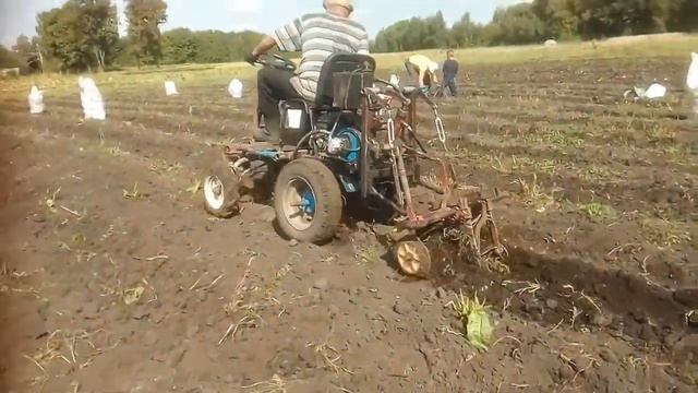 Мини трактор из мотоблока Нева в селе Павелка часть 2 смотреть онлайн