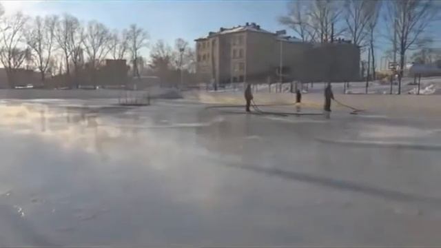 Волокуша для заливки льда тёплой водой смотреть онлайн