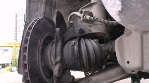 Замена тормозного диска передняя ось Volvo S40 (2000г)