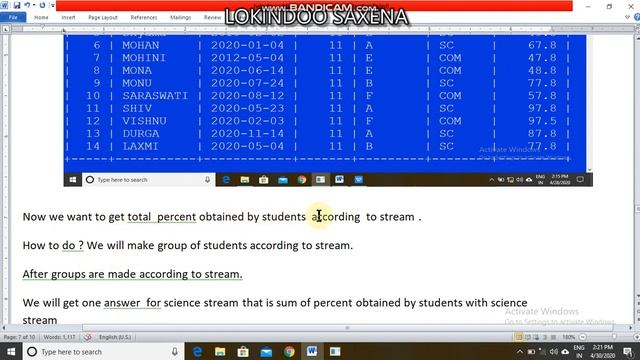 MYSQL GROUP BY CLAUSE PART 01 смотреть онлайн